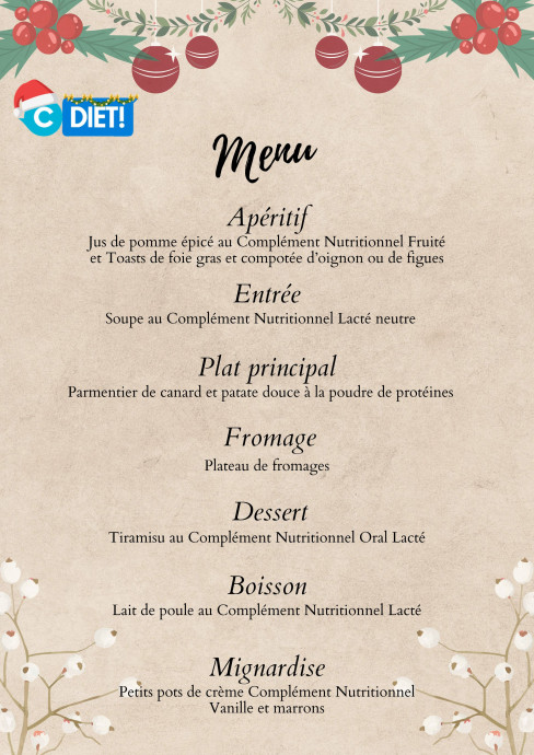 Menu Noel CNO